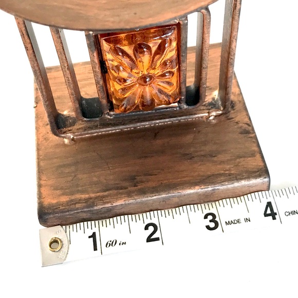 Vagabond Vintage 4 Candle Centerpiece Planter – Modish Store Vintage candle holder with grass  decor